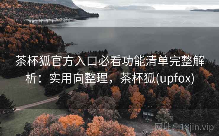 茶杯狐官方入口必看功能清单完整解析：实用向整理，茶杯狐(upfox)
