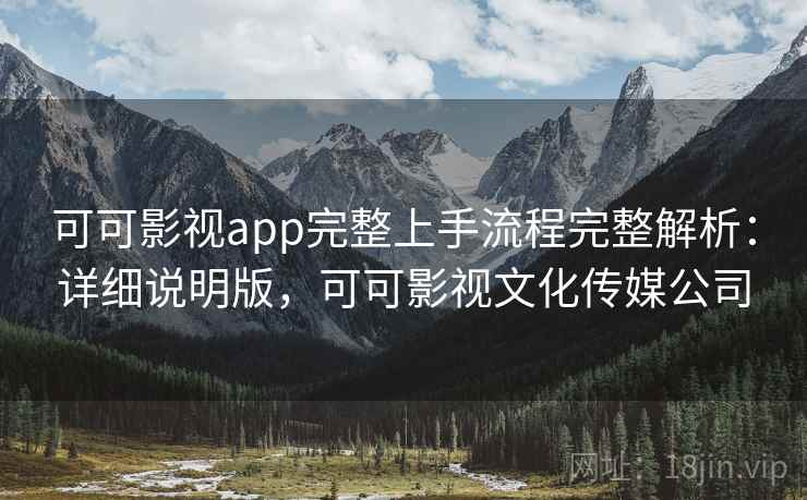 可可影视app完整上手流程完整解析：详细说明版，可可影视文化传媒公司
