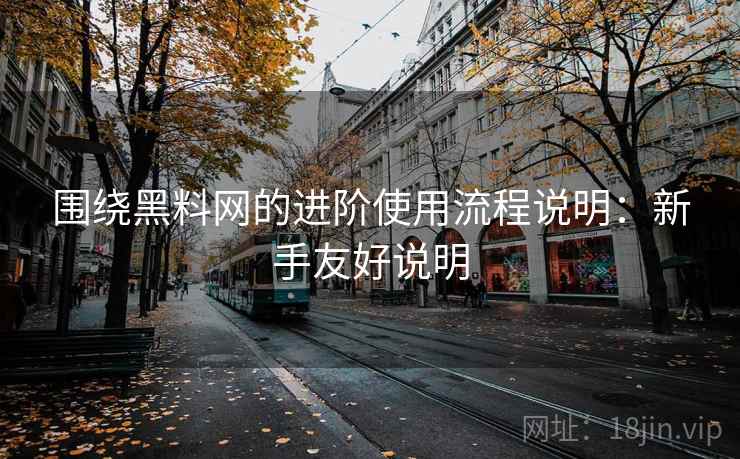 围绕黑料网的进阶使用流程说明：新手友好说明