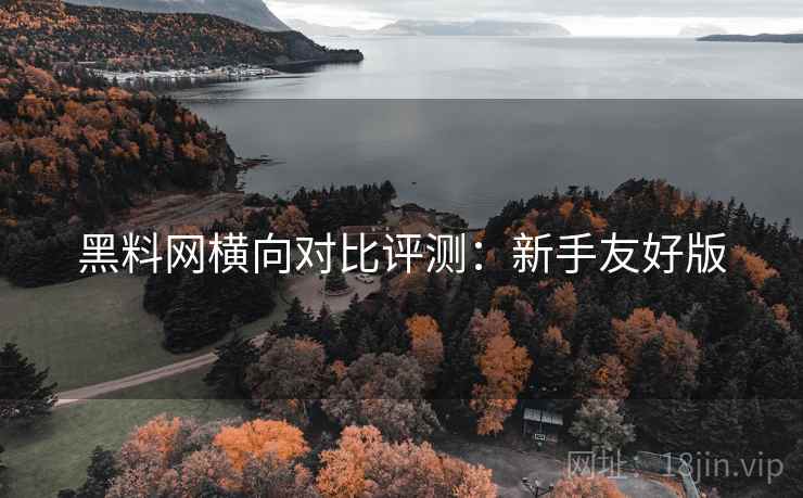 黑料网横向对比评测：新手友好版